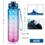 1 LTR Motivational Water Bottle