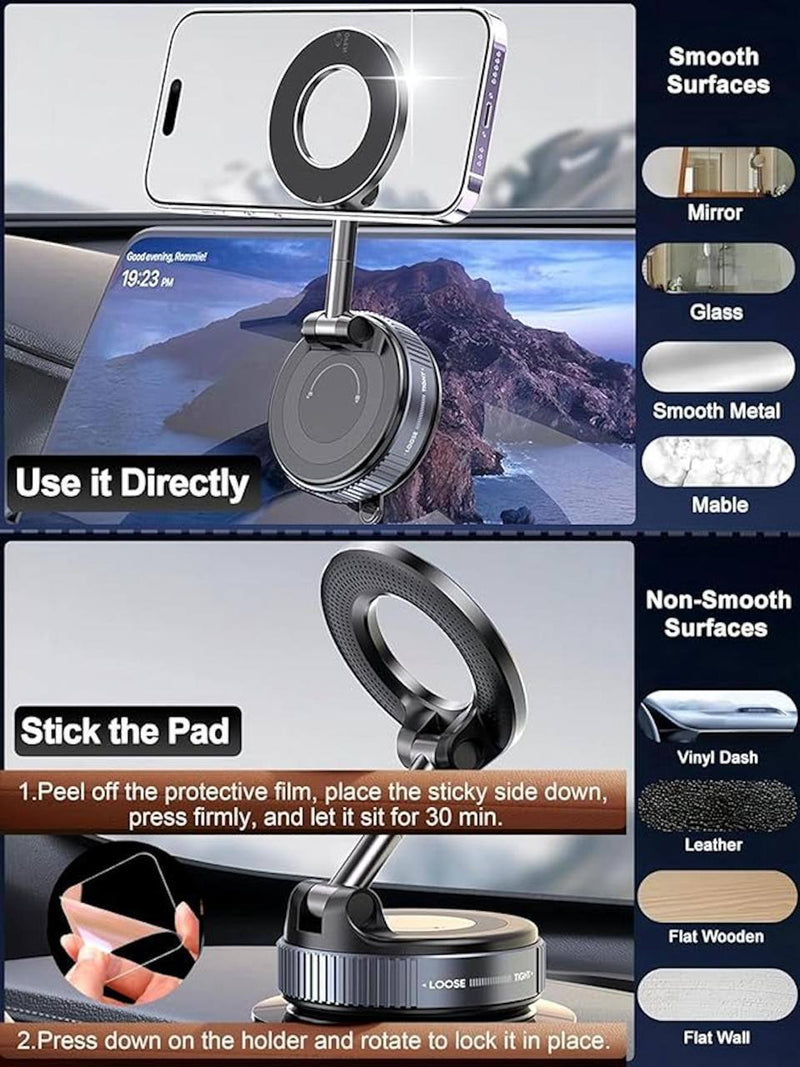 Magnetic Phone Holder | 360° Vaccum Magnetic Phones Holder |